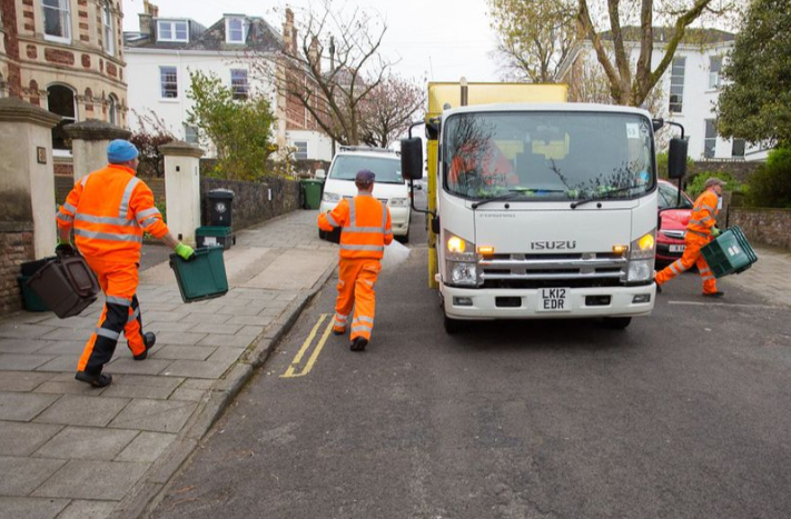 A Bristol recycling crew making a collection