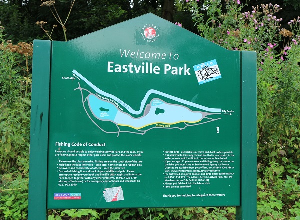 Eastville Park sign