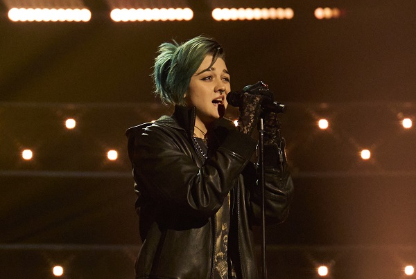 Ava Mannings on The Voice UK. Picture: ITV Plc