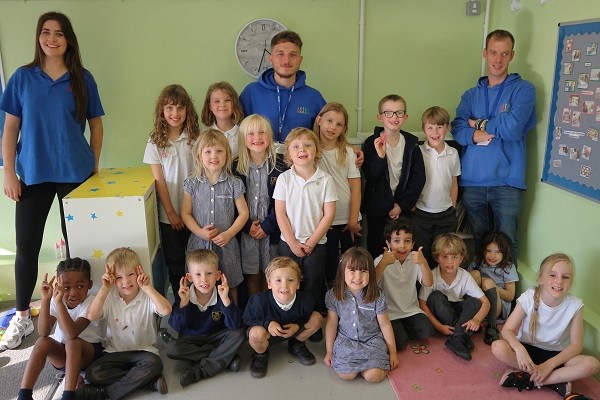 Children and staff at the OCOSC Avanti Gardens after-school club