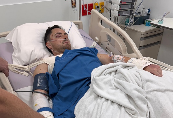 Ricky Eury in hospital