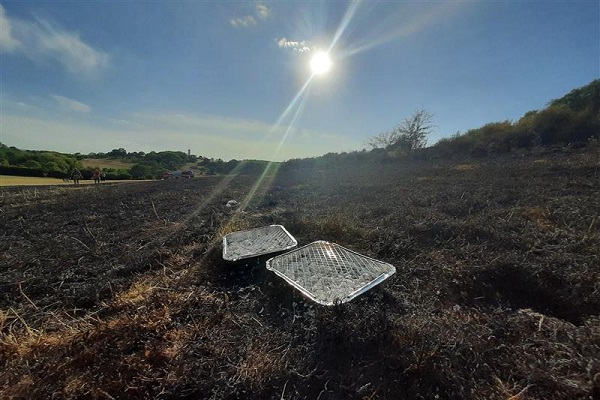 Two barbecues after the fire. Picture: Avon & Somerset police