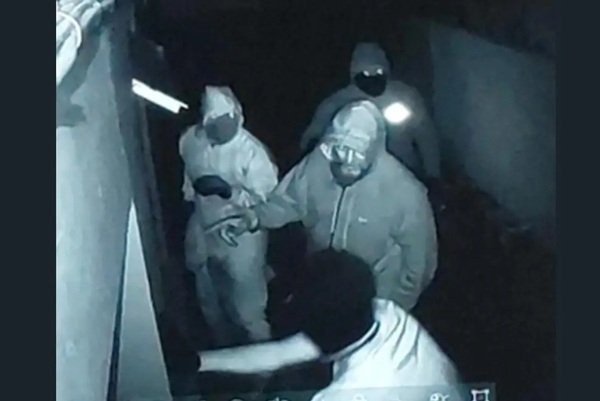 The men police want to trace after an armed burglary in Stapleton