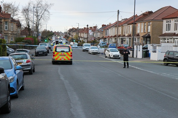 Police sealed off Charlton Road after the shooting on April 1