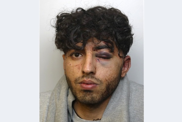 Mohammed Akakhail pictured after his arrest. Picture: Avon & Somerset police