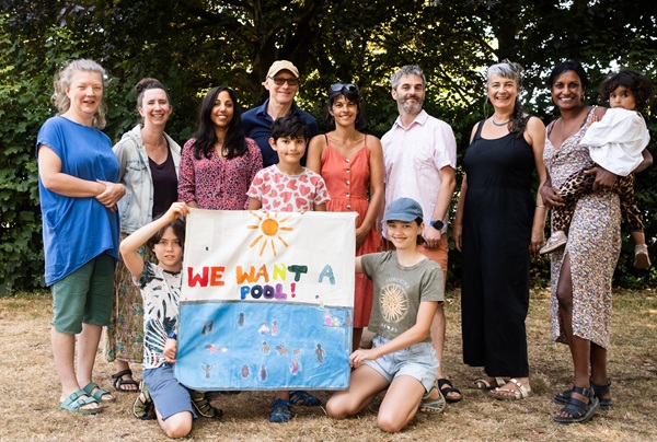 Trustees and supporters of the Eastville Park lido plan